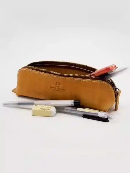 Pencil case for pens in soft leather - Img 7