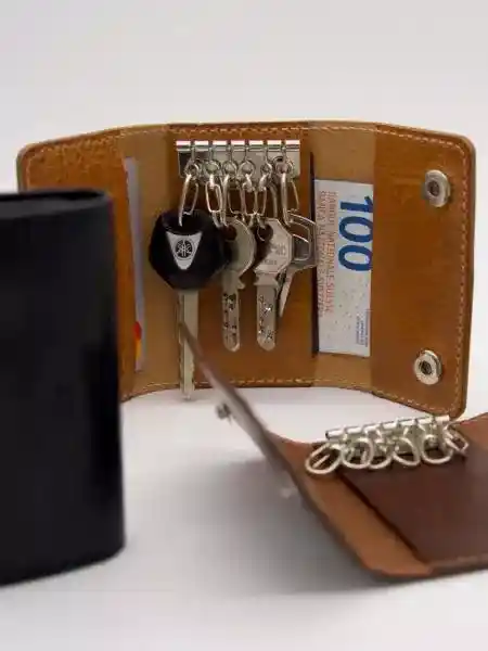 Keychain with six hooks and card holder - Img 7